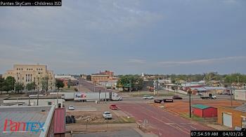 Weather camera view of Childress ISD.