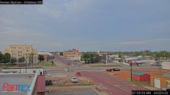 Weather camera view of Childress ISD.