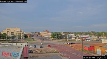 Weather camera view of Childress ISD.