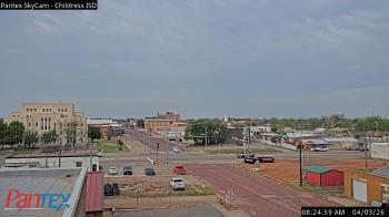 Weather camera view of Childress ISD.