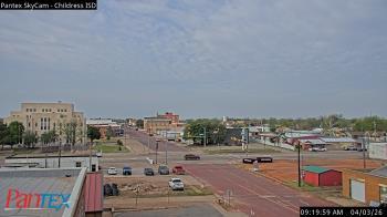 Weather camera view of Childress ISD.