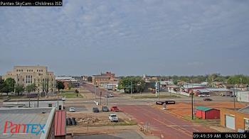 Weather camera view of Childress ISD.