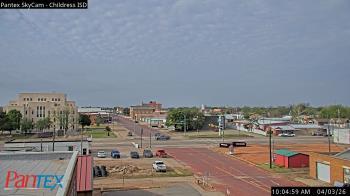Weather camera view of Childress ISD.