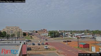 Weather camera view of Childress ISD.