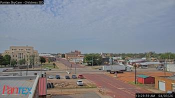 Weather camera view of Childress ISD.
