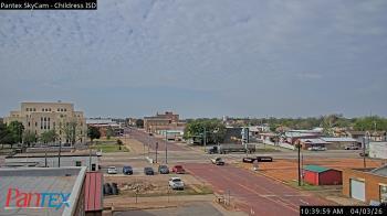 Weather camera view of Childress ISD.