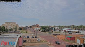 Weather camera view of Childress ISD.
