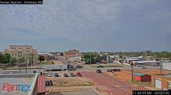 Weather camera view of Childress ISD.