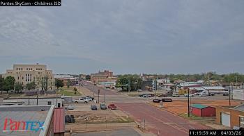 Weather camera view of Childress ISD.