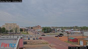 Weather camera view of Childress ISD.