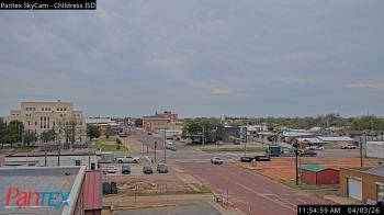 Weather camera view of Childress ISD.