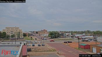 Weather camera view of Childress ISD.
