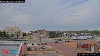 Weather camera view of Childress ISD.