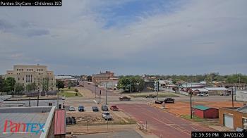 Weather camera view of Childress ISD.