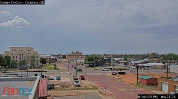 Weather camera view of Childress ISD.