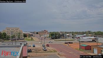 Weather camera view of Childress ISD.