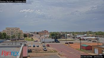 Weather camera view of Childress ISD.