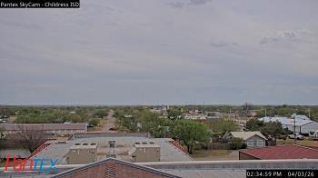 Weather camera view of Childress ISD.