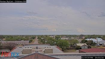 Weather camera view of Childress ISD.