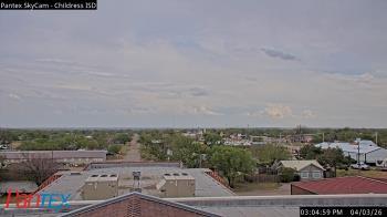 Weather camera view of Childress ISD.