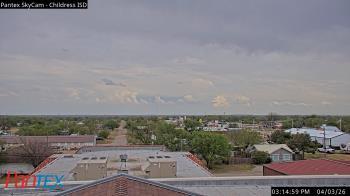 Weather camera view of Childress ISD.