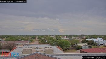 Weather camera view of Childress ISD.