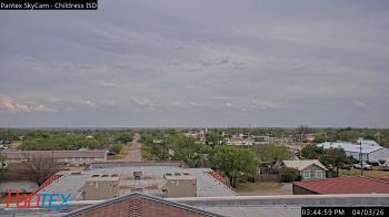 Weather camera view of Childress ISD.