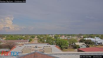 Weather camera view of Childress ISD.
