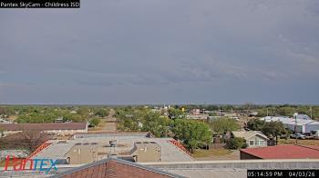 Weather camera view of Childress ISD.