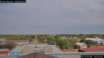Weather camera view of Childress ISD.