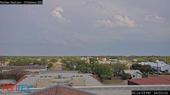 Weather camera view of Childress ISD.