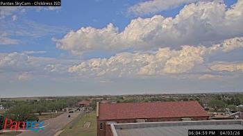 Weather camera view of Childress ISD.