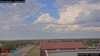 Weather camera view of Childress ISD.