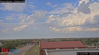 Weather camera view of Childress ISD.