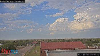 Weather camera view of Childress ISD.