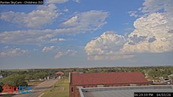 Weather camera view of Childress ISD.