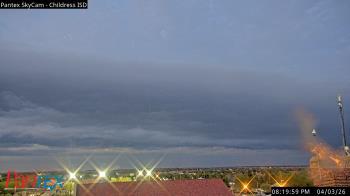 Weather camera view of Childress ISD.