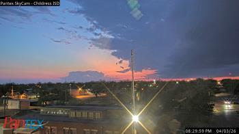 Weather camera view of Childress ISD.