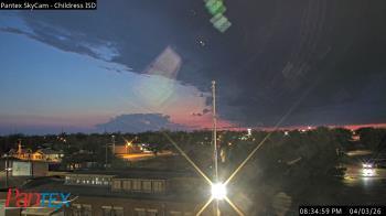 Weather camera view of Childress ISD.