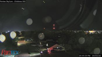 Weather camera view of Childress ISD.