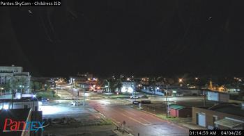 Weather camera view of Childress ISD.