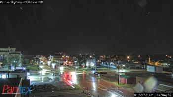Weather camera view of Childress ISD.