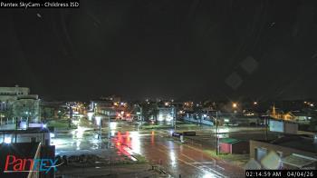 Weather camera view of Childress ISD.