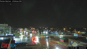 Weather camera view of Childress ISD.