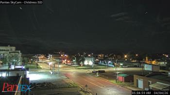 Weather camera view of Childress ISD.