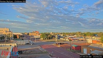 Weather camera view of Childress ISD.