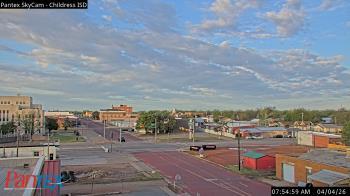 Weather camera view of Childress ISD.