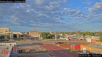Weather camera view of Childress ISD.