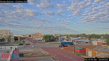 Weather camera view of Childress ISD.