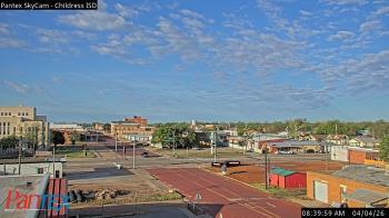 Weather camera view of Childress ISD.